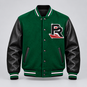 Blouson universitaire de cheerleading en coton personnalisé, confortable et tendance, nouvelle collection de streetwear de marque en gros avec services OEM ODM - Product Image 4