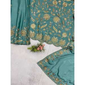 Belle robe de mariée haut et Plazzo avec fantaisie Dupatta pour les fêtes - Product Image 6