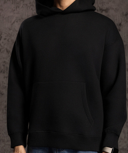 Sweat-shirt à capuche pour homme de qualité supérieure, personnalisé OEM, en mélange de coton, pull-over uni, sweat-shirt d'hiver respirant de qualité supérieure - Product Image 5