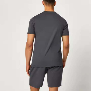 Conjuntos de Verano Personalizados de Alta Calidad, Nueva Camiseta Casual de Manga Corta para Hombre, Pantalones Cortos, Conjunto Sólido, Ropa de Verano para Hombre, Conjunto de 2 Piezas - Product Image 3