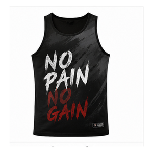 Couleur noire impression numérique tenue décontracté débardeur pour hommes séchage rapide été musculation Stringers Slim Fit vêtements de plage haut court - Product Image 1