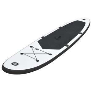 Ensemble de planche à pagaie gonflable noir et blanc avec accessoires pour le paddleboard - Product Image 2