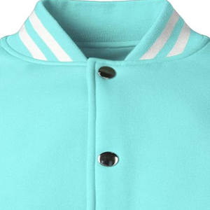 Chaqueta de Trabajo Personalizada de Alta Calidad al por Mayor con Cuello Alto, Chaqueta Varsity de Béisbol de Lona de Manga Larga a la Moda - Product Image 4