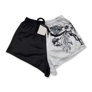 Shorts Deportivos Casuales para Hombre con Paneles Florales, de Secado Rápido y Cintura Elástica - Product Image 1