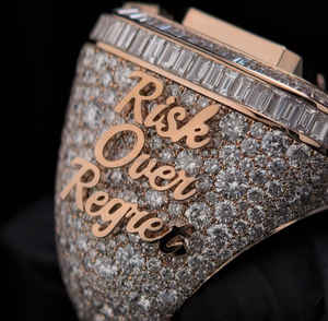 Bague de mariage/de fiançailles vintage en or rose 10 carats avec diamant taillé de laboratoire IGI/GIA, bague fine unisexe pour un style hip-hop, bijoux rap - Product Image 3