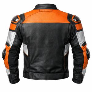Blouson de moto de course haute performance tendance en cuir véritable, veste de motard protectrice, vente en gros, fabricant OEM, qualité export - Product Image 2