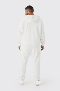 New Plus Size White Comfortable Sports Casual Custom LOGO Hoodie Breathable 400GSM French Terry 100% Cotton Hoodies Men - Product Image 2