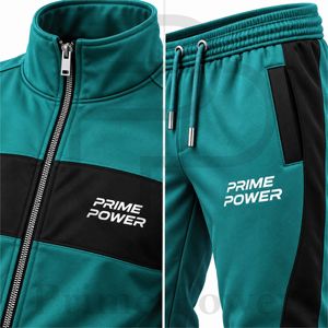 Conjunto Deportivo de Dos Piezas para Hombre, Chaqueta Deportiva Negra con Cierre Completo, Pantalones Deportivos Ajustados, Logotipo Personalizado, Precio de Fábrica al por Mayor OEM - Product Image 5