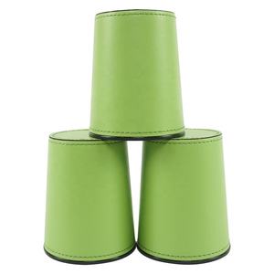 ชุดถ้วยลูกเต๋าคุณภาพสูง เงียบสงบ เหมาะสำหรับบาร์ ไนท์คลับ ชุดถ้วยลูกเต๋าหนังสั่งทำยอดนิยม - Product Image 4