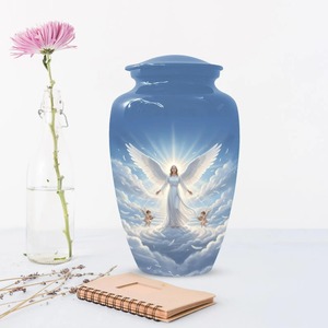 Urna de Ángel Guardián para Mamá |   Urnas de Cremación Hechas a Mano, Ecológicas y Personalizables para Cenizas de Mujer, Capacidad de 220 Pulgadas Cúbicas - Product Image 1