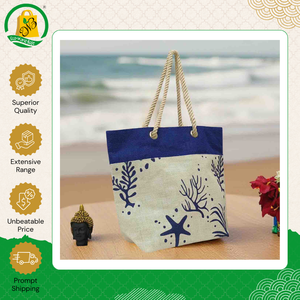 Distribuidor Confiable que Vende Bolsas de Compras de Yute Teñido Ecológico, Impresas a Medida, Hechas en India, de Alta Calidad - Product Image 2