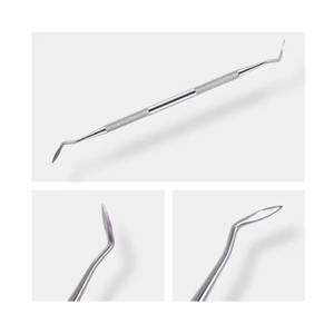 Juego de 5 piezas de acero inoxidable para limpieza dental: kit de raspadores, lupas, espejo, raspador tipo guadaña, espátula y equipo para el cuidado bucal. - Product Image 5