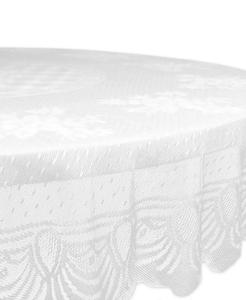Floral Polyester <b>Lace</b> <b>Tablecloth</b> 63" Round | Design Imports - Product Image 1