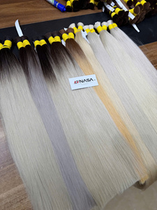ผมต่อแท้ 100% เกรดพรีเมียม สีน้ำตาลเข้มธรรมชาติ แบบตรง เวียดนาม ยี่ห้อ Nasa Hair Luxury  แบบยกมัด  จัดเรียงเกล็ดผม - Product Image 1