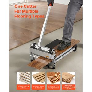 Taglierina per Pavimenti in Vinile Regolabile da 13 Pollici, Accessorio per Pavimenti Laminati Spessi 12mm con Impostazioni a 15/30/45 Gradi per Angoli Personalizzati - Product Image 3