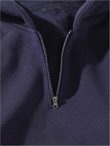 Nouvelle Arrivée Sweat à Capuche Demi-Zip Unisexe Résistant au Vent en Polaire Technique Imperméable pour Entraînement Sportif, Style Urbain et Vêtements de Sport - Product Image 4