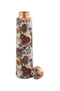 Ensemble carafe à eau en cuivre imprimé, pichet de chevet en cuivre avec verre, ensemble gobelet et carafe en cuivre pur, cuivre artisanal - Product Image 3