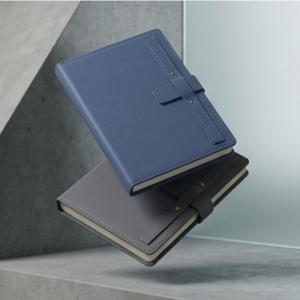 <b>A5</b> PU Leather Strap Lock <b>Notebook</b> Multicolor Business Journal with Custom Logo for Office Planning - Product Image 3