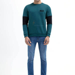 Sweat-shirts pour hommes grande taille à contraste de couleurs, basiques, col rond, vêtements pour hommes - Product Image 4