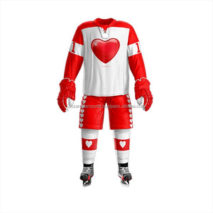 Maillots de hockey sur glace personnalisés, design jersey, uniformes de haute qualité, prix bas, service OEM, couleurs et logo personnalisables, séchage rapide, coupe-vent, 100% - Product Image 5