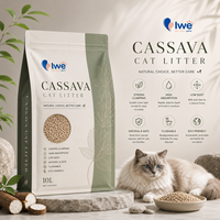 Pasir Kucing Tepung Singkong Halus, Lembut di Cakar, Bahan Baku yang Dapat Dimakan, Aman Jika Diminum, Distributor Hewan Peliharaan Global, Grosir