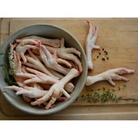 Patas de Pollo Congeladas IQF Frescas, Grado A, Sabor Premium, Excelente Precio, Paquete a Granel, 2 Años de Duración