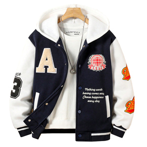 Premium Quality Winter <b>Varsity</b> <b>Boys</b> <b>Jackets</b> Embroidery Chenille work Baseball <b>jackets</b> Outdoor Hot Selling Custom design <b>Jackets</b> - Product Image 3