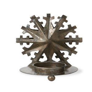Snowflake <b>Tealight</b> <b>Holder</b> Antique Brass Gold Candle <b>Holder</b> for Christmas Set Christmas decoration & Gifting Candle Votive <b>Holder</b> - Product Image 2