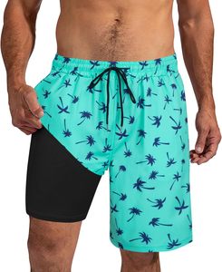 High Quality Above the Knee 5 Inch Inseam 6 Inseam Mens Basketball Polyester Sublimation Double <b>Layer</b> Custom Camo Mesh Shorts - Product Image 6