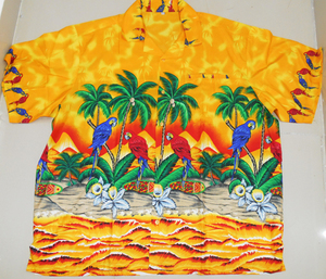 Proveedor Mayorista Indio Vende Camisa Hawaiana de Manga Corta para Hombre, Informal, para Fiesta en la Playa, con Estampado de Palmeras, Popelina 100% Poliéster - Product Image 3