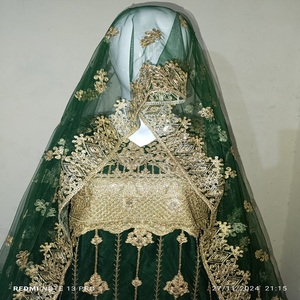 Diseñador paquistaní Net Lehenga Ropa de boda de la mejor calidad para mujer Ocasiones especiales Salwar Vestidos de novia de lujo Fiestas - Product Image 5