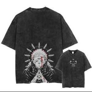 เสื้อยืดกราฟิกสไตล์อนิเมะ เสื้อยืดผ้าฝ้ายพรีเมี่ยม - Product Image 2