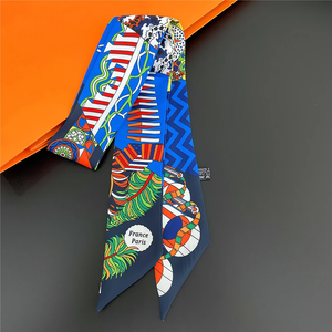 Fashion Women's <b>Square</b> <b>Silk</b> <b>Scarf</b> 2026 New Brand Design Luxury Customizable Skin-Friendly Four Seasons Use - Product Image 2