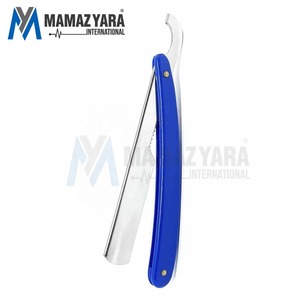 Navaja de Barbero Profesional de Alta Calidad con Hoja de Acero Inoxidable, Mango de Plástico Personalizado, Desechable, Estilo Turco - Product Image 3