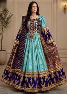 2026 Wholesale Prices Custom Designs & Sizes Afghani Women Ball Gown Patchwork Design Afghan Kuchi Casual <b>Dresses</b> By STAR IMPEX - Product Image 4
