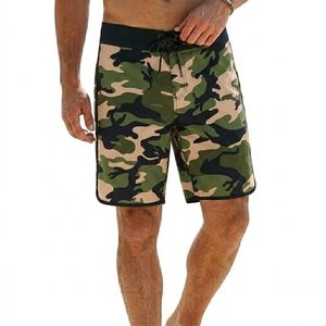 Shorts de Baño para Hombre, Estampado de Camuflaje, Secado Rápido, Cintura Media con Cordón, Traje de Baño Informal, Corto, Tejido de Poliéster - Product Image 2