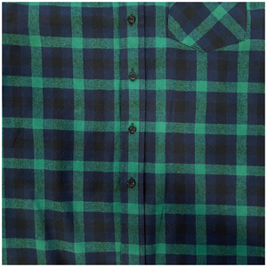 Camisas de Franela a Cuadros Verdes y Negras de Manga Larga, Ropa Casual de Moda Urbana, Venta Directa de Fábrica - Product Image 6