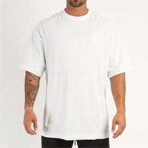 เสื้อยืดคอกลมแขนสั้นสีพื้นสำหรับผู้ชาย ทรงปกติ ผ้าคอตตอนเจอร์ซีย์ถัก สไตล์ลำลอง - Product Image 5