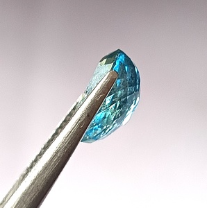 Aigue-marine naturelle de 3,55 carats, couleur bleu Santa Maria, taille ovale facettée, translucide, pierre précieuse non montée - Product Image 5
