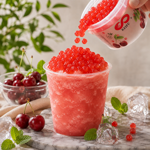 KEIFU Private Label Yogurt Popping <b>Boba</b> 100g Juicy Balls in Bottle for <b>Bubble</b> Tea Ready to Eat - Product Image 3