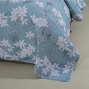 Offre Spéciale – Parure de lit matelassée vintage imprimée toutes saisons, garnissage 100 % polyester et coton, couvre-lit floral - Product Image 3