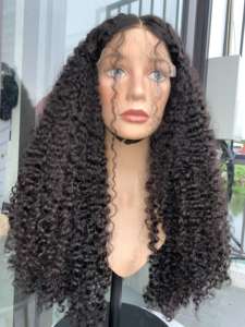 Perruques bouclées sans colle perruques de cheveux humains dentelle frontale pour les femmes noires perruques dentelle frontale Hd vague - Product Image 5