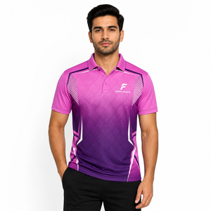 Wholesale Custom Sublimation Sports <b>Polo</b> <b>Shirt</b> Quick Dry Breathable Men Team Uniform Moisture Wicking Golf Tennis Athletic Wear - Product Image 3