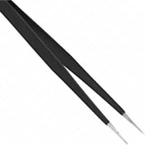 Custom Logo Black Stainless Steel Eyelash Tweezers Private Label I Shape <b>Precision</b> <b>Tools</b> for Lash Extensions - Product Image 4
