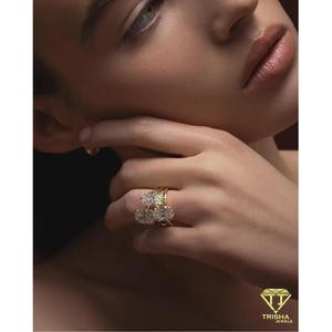 Bague de fiançailles solitaire ronde en argent sterling 925 avec diamant moissanite de luxe pour les acheteurs de bijoux en gros - Product Image 4