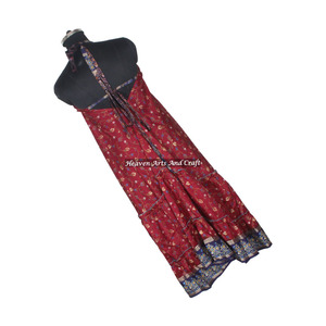 Nuevo Vestido Bohemio 2026, Estilo Casual para Mujer, Vestido de Seda con Diseño de Sombrilla India, Elegante Vestido de Noche sin Mangas para Damas - Product Image 5