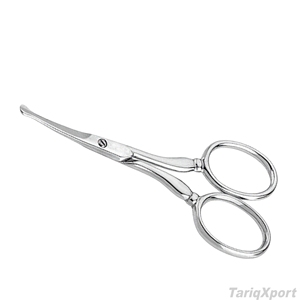 Ciseaux de manucure professionnels en acier inoxydable, lame incurvée tranchante, durables, pour le soin des ongles, des cuticules et des sourcils, pour droitiers - Product Image 4