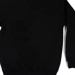 Añade tus logotipos personalizados en sudaderas negras de corte regular, color sólido, tela informal, manga larga - Product Image 5