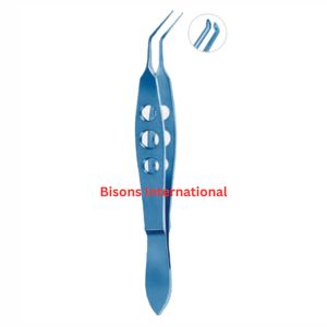 คีมจับกระจกตาไทเทเนียมคุณภาพสูง BISONS รุ่น Utrata Capsulorrhexis สำหรับการผ่าตัดตา - Product Image 1