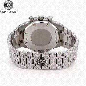 Reloj de Lujo para Hombre Charm Jewels, de Acero Inoxidable, Caja Cuadrada de 40 mm, Esfera Analógica, Movimiento Mecánico, Fecha Automática, Botón de Fecha Oculto - Product Image 4